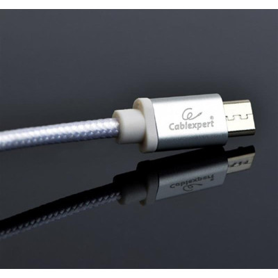 Кабель Cablexpert USB - micro USB V 2.0 (M/M), 1.8 м, сріблястий (CCB-mUSB2B-AMBM-6-S) Кабель Cablexpert USB - micro USB V 2.0 (M/M), 1.8 м, сріблястий (CCB-mUSB2B-AMBM-6-S)