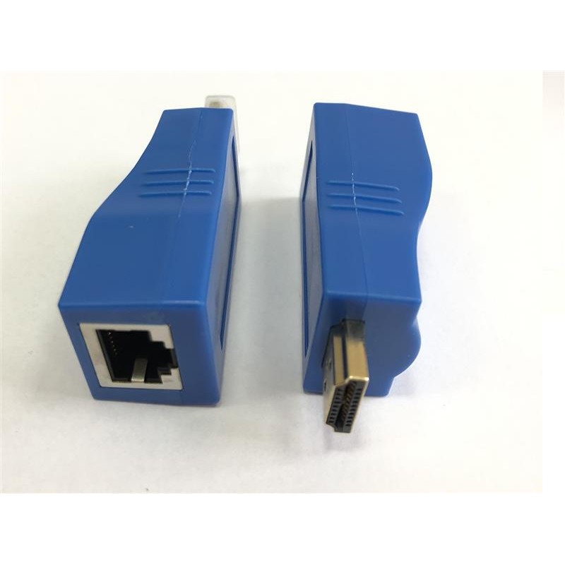 Подовжувач Atcom HDMI - RJ-45 (M/F), до 30 м, Blue (14369)