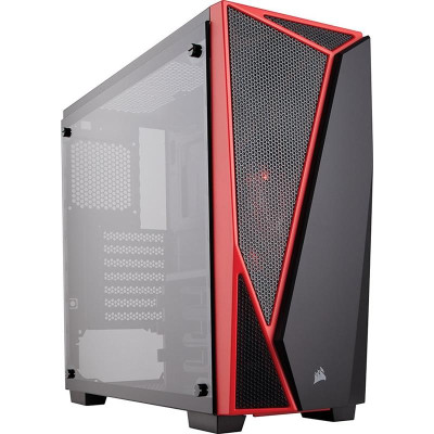 Корпус Corsair Carbide SPEC-04 Tempered Glass Black/Red (CC-9011117-WW) без БЖ