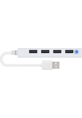 Концентратор USB2.0 SpeedLink Snappy Slim White (SL-140000-WE) 4хUSB2.0
