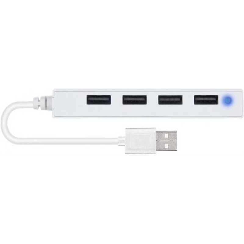 Концентратор USB2.0 SpeedLink Snappy Slim White (SL-140000-WE) 4хUSB2.0