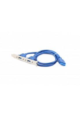 Планка розширення Cablexpert USB - 10-pin (F/M), 0.44 м, синій (CC-USB3-RECEPTACLE)