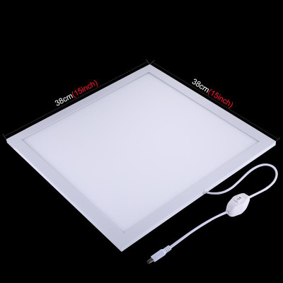 LED панель Puluz 1200LM для предметної зйомки, 34.7x34.7 см