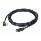 Кабель Cablexpert HDMI - HDMI V 1.4 (M/M), вилка/кутова вилка, 3 м, чорний (CC-HDMI490-10) пакет
