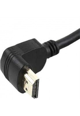 Кабель Cablexpert HDMI - HDMI V 1.4 (M/M), вилка/кутова вилка, 3 м, чорний (CC-HDMI490-10) пакет