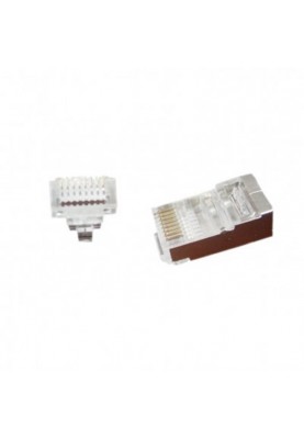 Конектор RJ 45 Cablexpert (LC-PTF-01/50) екранований, із позолоченими контактами, 50 шт/уп