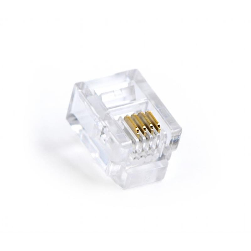 Конектор RJ11/RJ14 Cablexpert (MP-6P4C/100) 100 шт/пак