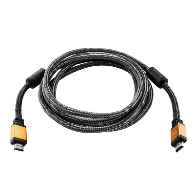 Кабель LogicPower (LP5780) HDMI-HDMI, v2.0, 3м, чорно-золотий