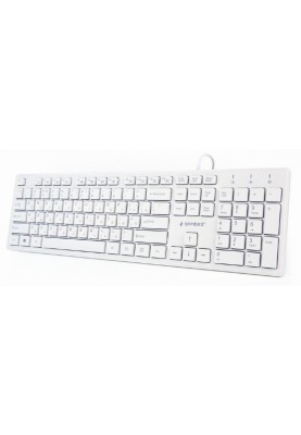 Клавіатура Gembird KB-MCH-03-W-UA Ukr White