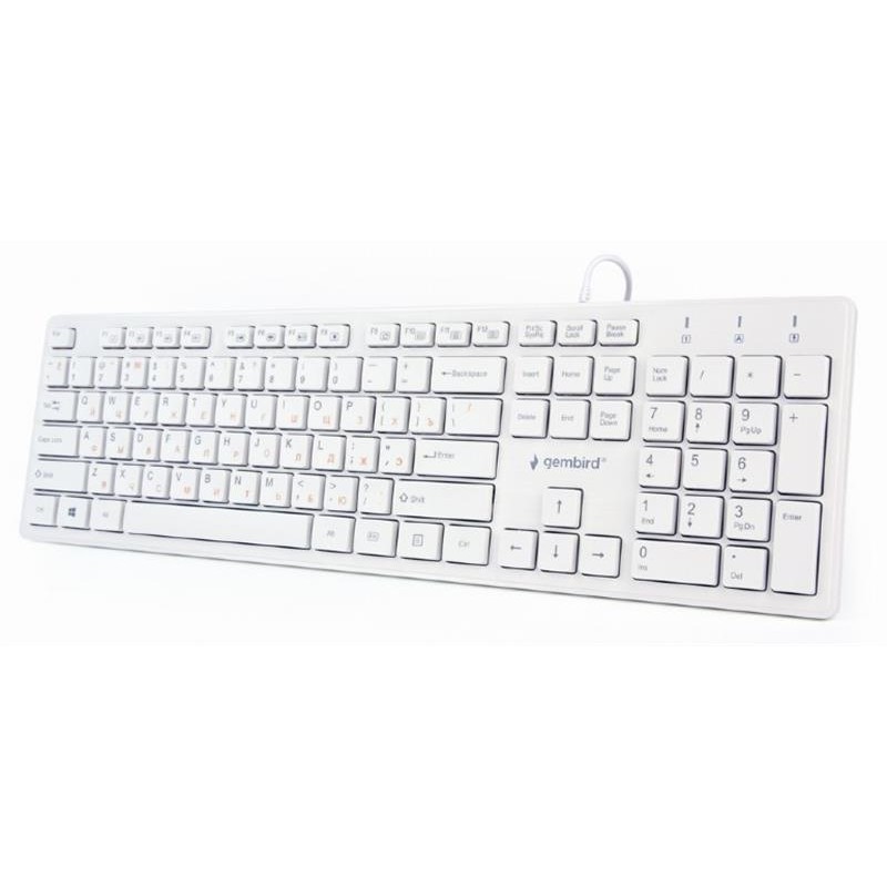 Клавіатура Gembird KB-MCH-03-W-UA Ukr White