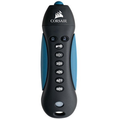 Флеш-накопичувач USB3.0 128GB Corsair Flash Padlock 3 with Keypad, Secure 256-bit hardware AES encryption (CMFPLA3B-128GB)