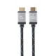 Кабель Cablexpert HDMI - HDMI V 2.0 (M/M), 3 м, чорний/сірий (CCB-HDMIL-3M) коробка