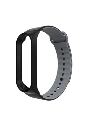 Ремінець Armorstandart Sport Silicone для Xiaomi Mi Band 3 Black/Grey (ARM54514)