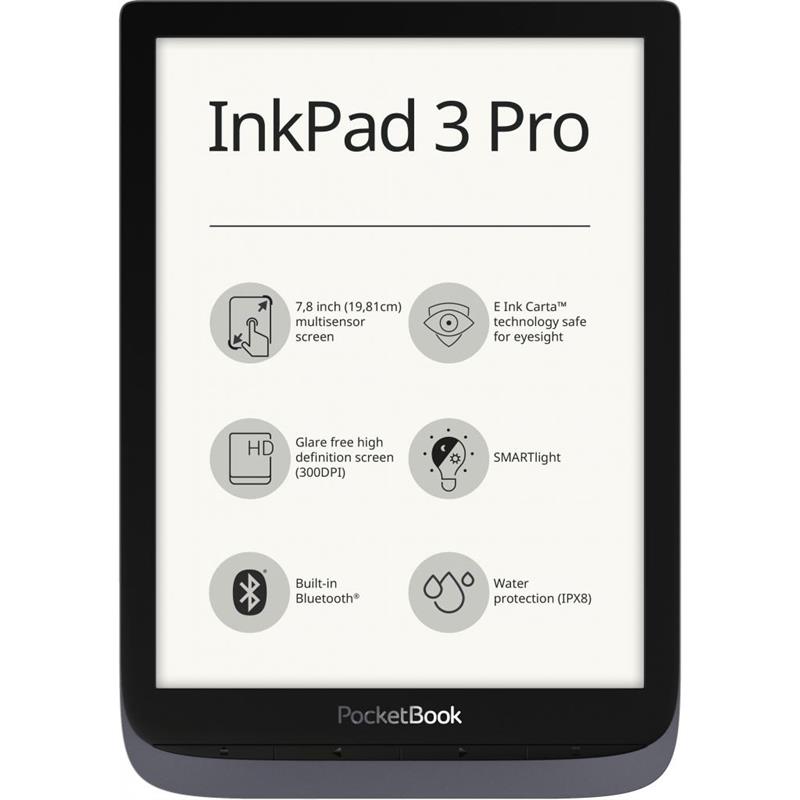 Електронна книга PocketBook InkPad3 Pro 740 Metallic Grey (PB740-2-J-WW)