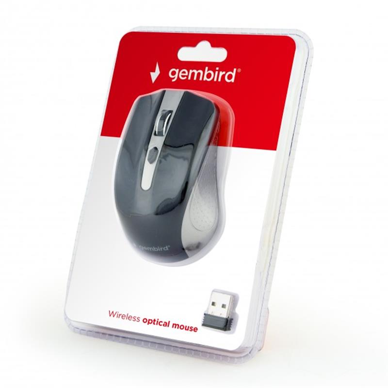 Миша бездротова Gembird MUSW-4B-04-GB Grey/Black