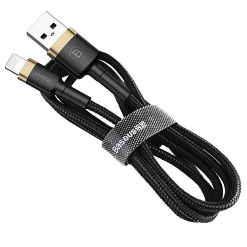 Кабель Baseus Cafule USB-Lightning, 0.5м Gold-Black (CALKLF-AV1)