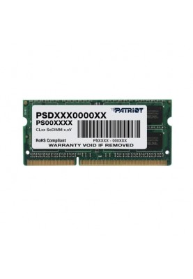Модуль пам`яті SO-DIMM 4GB/1600 DDR3 1.35В Patriot Signature Line (PSD34G1600L2S)