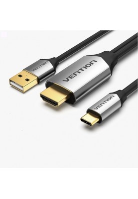 Кабель Vention Type-C-HDMI з живленням, 2 m (CGTBH)