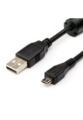 Кабель Atcom USB - micro USB V 2.0 (M/M), 1.8 м, чорний (9175) пакет