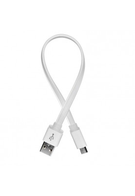 Кабель ColorWay USB - micro USB (M/M), 0.25 м, White (CW-CBUM-MUM25W)