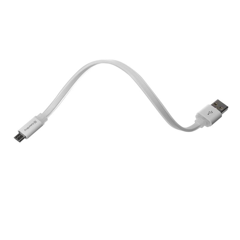 Кабель ColorWay USB - micro USB (M/M), 0.25 м, White (CW-CBUM-MUM25W)