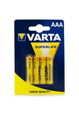 Батарейка Varta Superlife 2003 AAA/LR03 BL 4шт, жовта