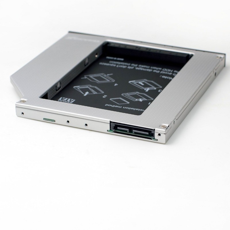 Адаптер Grand-X для підключення HDD 2.5" у відсік приводу ноутбука SATA/SATA3 Slim 9.5мм (HDC-24)