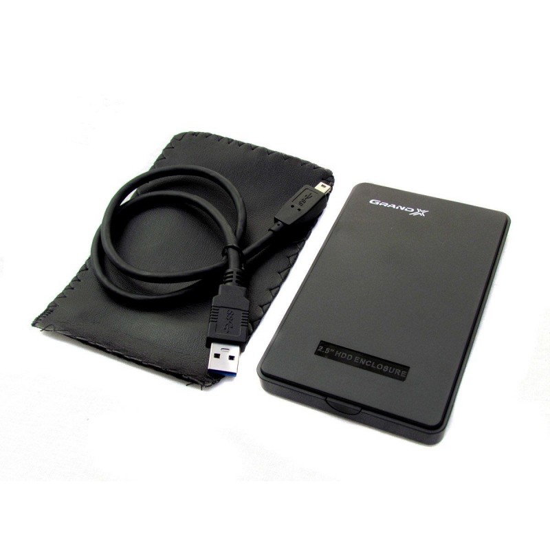 Зовнішня кишеня Grand-X для підключення SATA HDD 2.5", USB 3.0, пластик (HDE32)