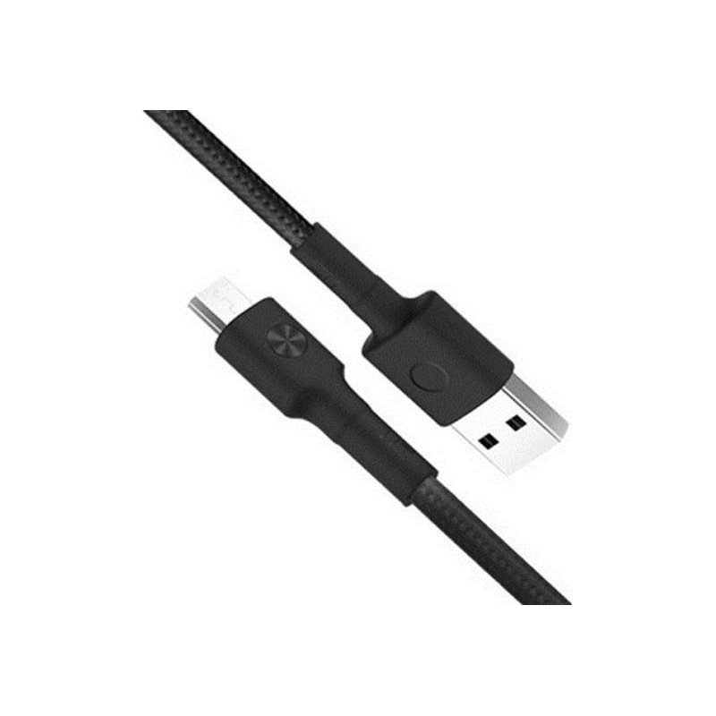 Кабель ZMI Braided USB-microUSB 1m Black (AL603)