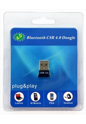 Bluetooth-адаптер USB - Bluetooth 4.0 HQ-Tech BT4-S1, Extra Slim, Qualcomm, блістер