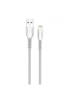 Кабель ColorWay USB - Lightning (M/M), line-drawing, 2.4 А, 1 м, White (CW-CBUL027-WH)