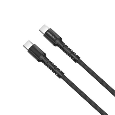 Кабель ColorWay USB Type-C-USB Type-C PD Fast Charging, 3А, 68W, 2м Grey (CW-CBPDCC031-GR)