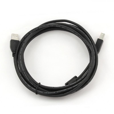 Кабель Cablexpert USB - USB Type-B V 2.0 (M/M), 3.0 м, Феритовий фільтр, чорний (CCF-USB2-AMBM-10) Кабель Cablexpert USB - USB Type-B V 2.0 (M/M), 3.0 м, Феритовий фільтр, чорний (CCF-USB2-AMBM-10)