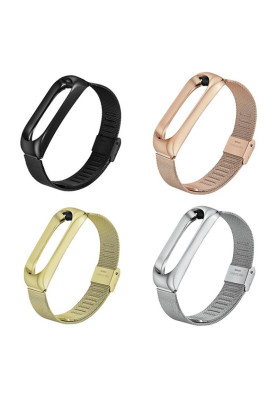 Ремінець BeCover Metal для Xiaomi Mi Band 4/3 Gold (704653)