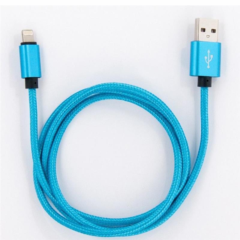 Кабель Dengos USB-Lightning 1м Blue (NTK-L-MT-BLUE)