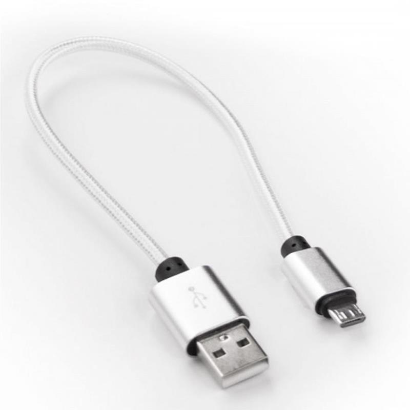 Кабель Dengos USB-microUSB 0.25м White (NTK-M-SHRT-WHITE)