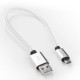 Кабель Dengos USB-microUSB 0.25м White (NTK-M-SHRT-WHITE)