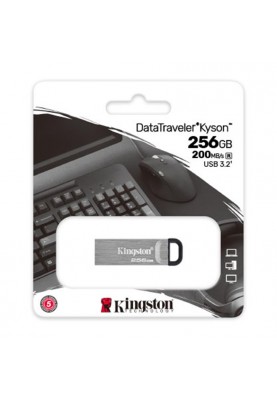 Флеш-накопичувач USB3.2 256GB Kingston DataTraveler Kyson Silver/Black (DTKN/256GB)