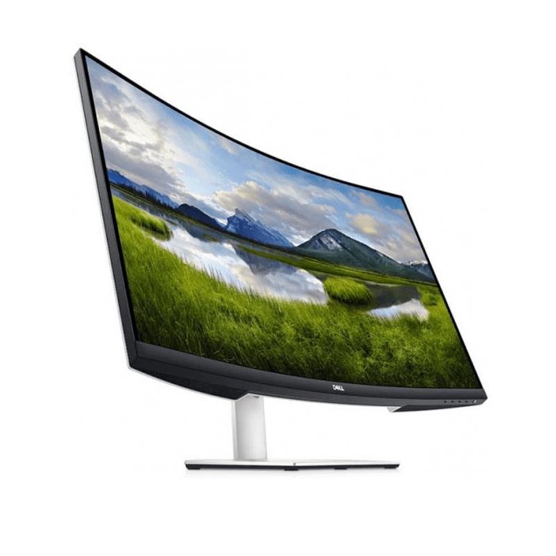 Монiтор DELL 31.5" S3221QS (210-AXLH) VA Silver Curved