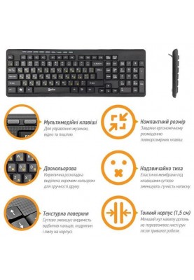 Клавіатура Piko KB-108 Ukr Black (1283126467103)