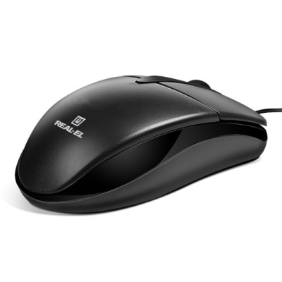 Миша REAL-EL RM-211 Black USB