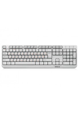 Клавіатура REAL-EL Standard 500 Ukr White