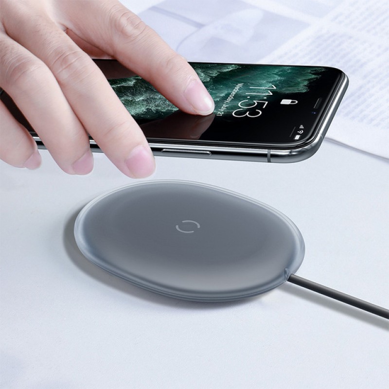 Бездротове зарядне BaseUs Jelly Wireless Charger 15W black