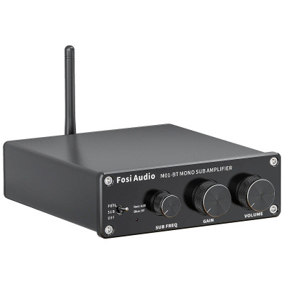 Підсилювач звуку Fosi Audio M01-BT+ блок живлення 32V. Bluetooth 5.0, 300W