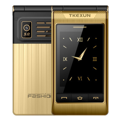 Телефон Tkexun G10-1 3G (Yeemi G10-1) gold. Dual display