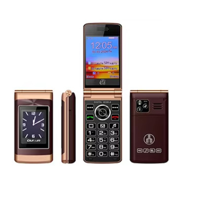 Телефон Tkexun V738 (GUSUN V738) brown. Dual display