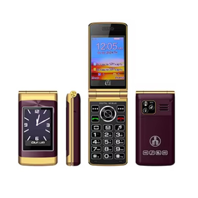 Телефон Tkexun V738 (GUSUN V738) gold. Dual display