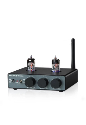 Передпідсилювач звуку AIYIMA T1 Pro black + блок живлення 12V. Bluetooth 5.1