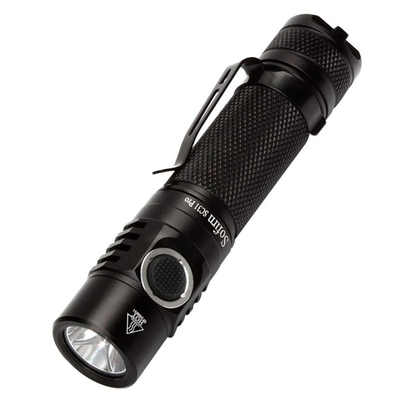 Ліхтарик Sofirn SC31 Pro 6500K SST40 IPX8 2000 Lumen black з акумулятором 18650 (1 х 3000мАг)