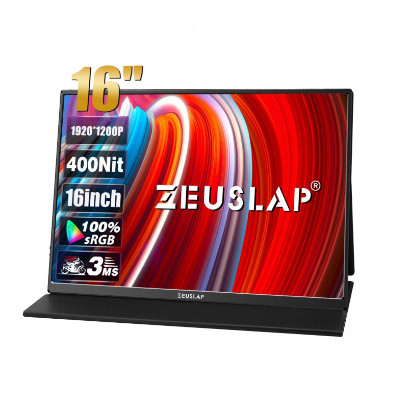 Портативний монітор Zeuslap P16 black 16" 1920x1200